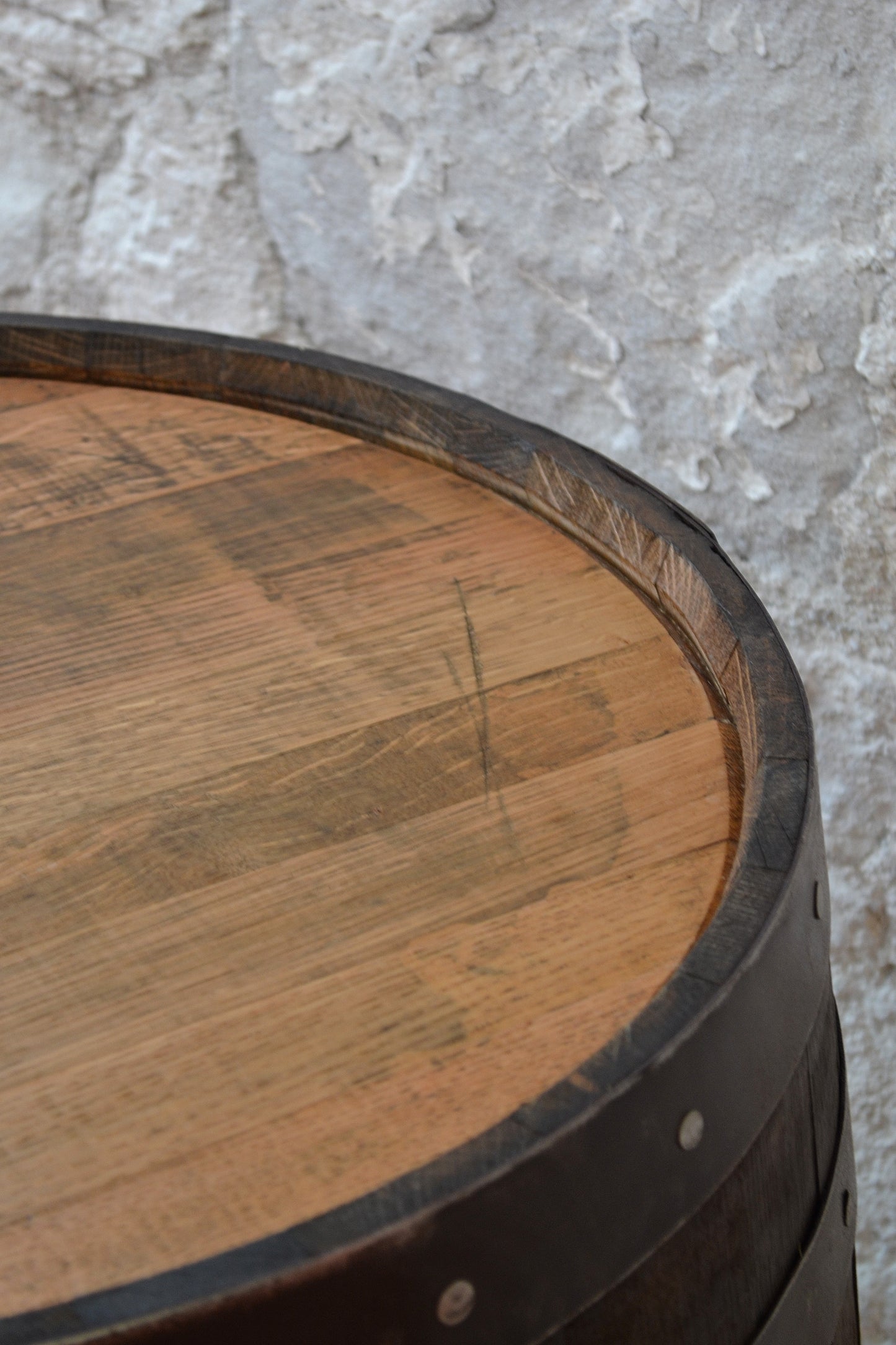 Whisky Barrel Drinks Cabinet with Shelf & Bottle Rack