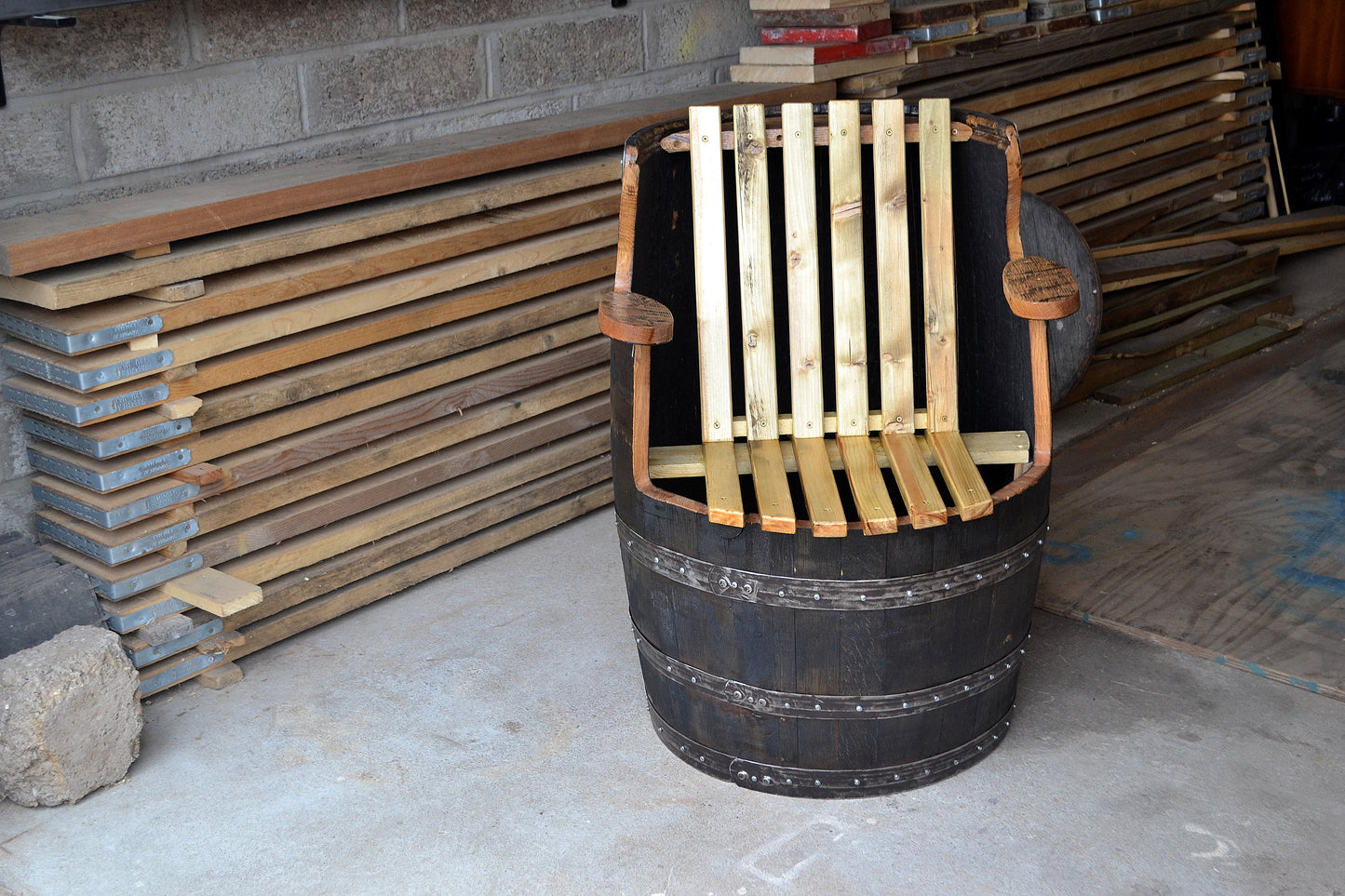 Whisky Barrel Tub Chair