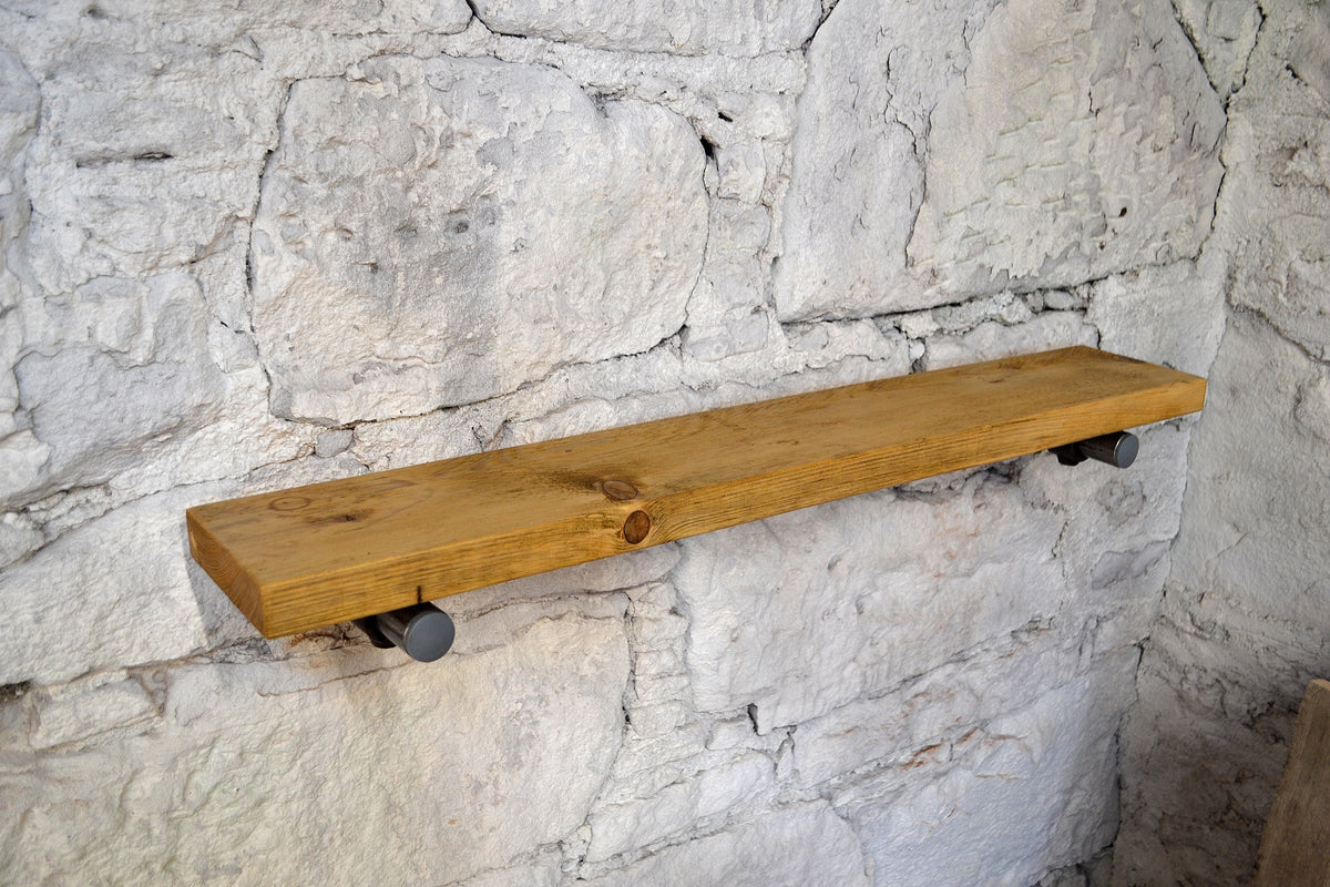 Shelf Without Support Reclaimed Wood Shelf (No Brackets) – Cottage Two