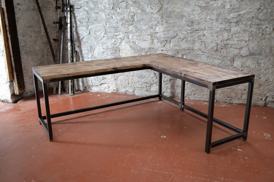 Industrial Corner Desk