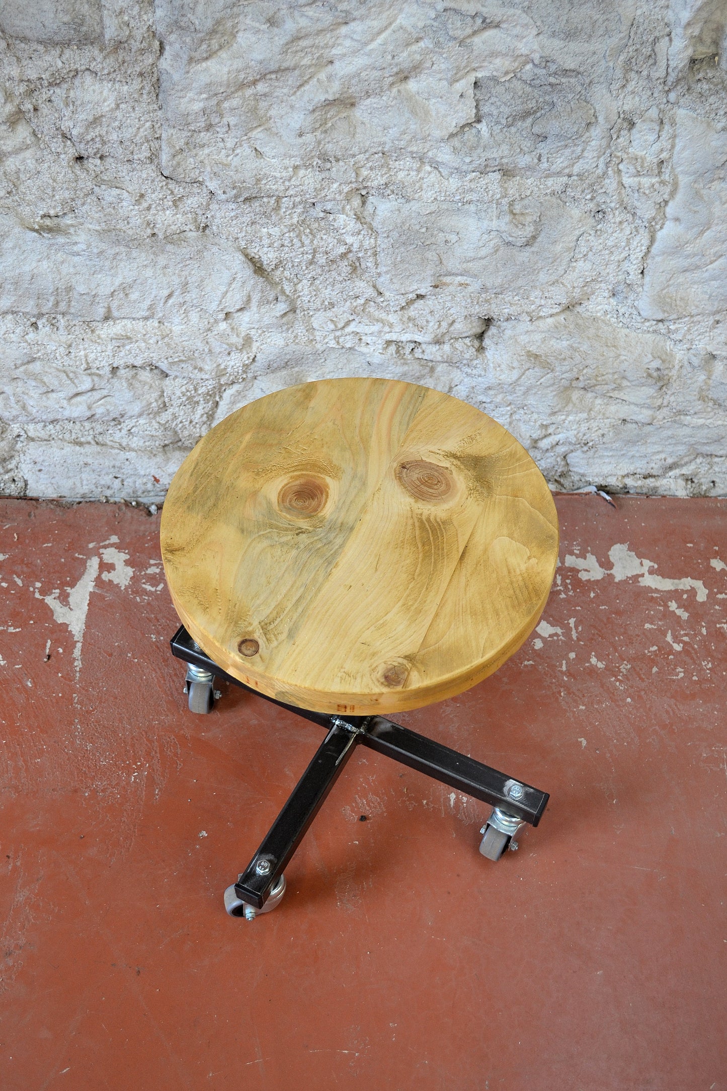 Industrial Stool on Castors