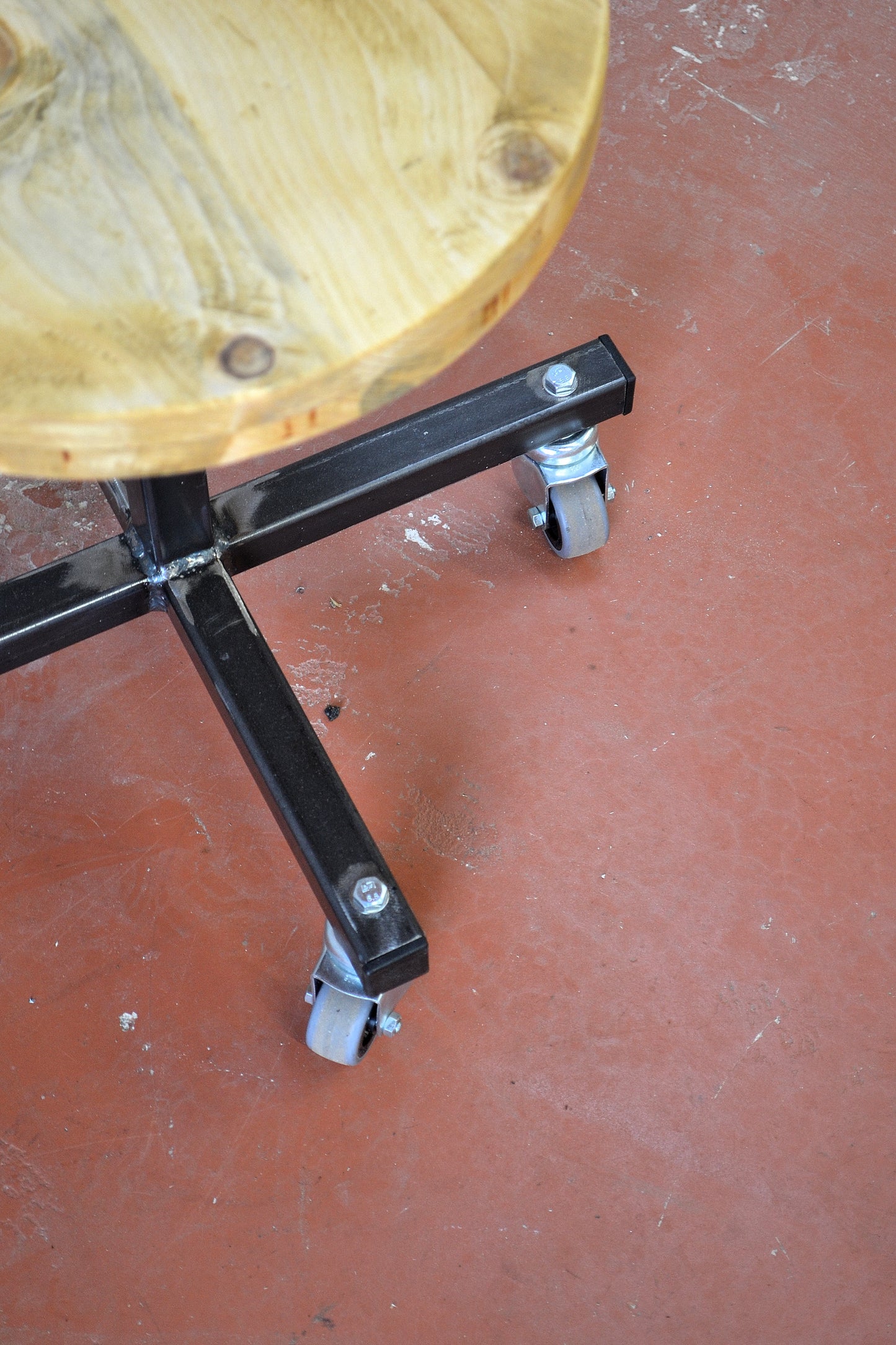 Industrial Stool on Castors