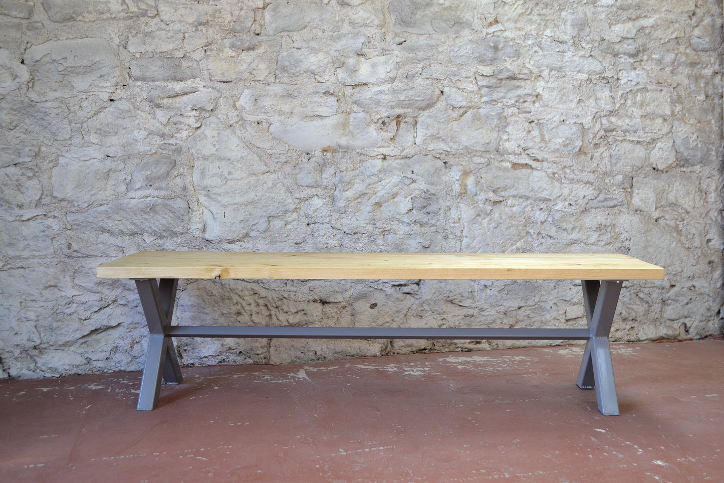 Industrial X Frame Bench