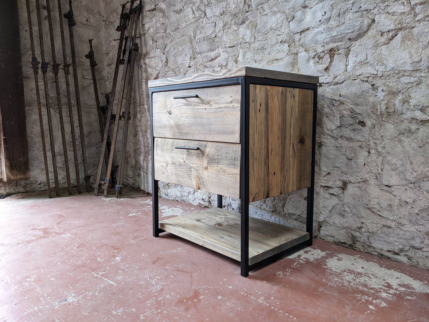 Industrial Vanity Unit with Drawers