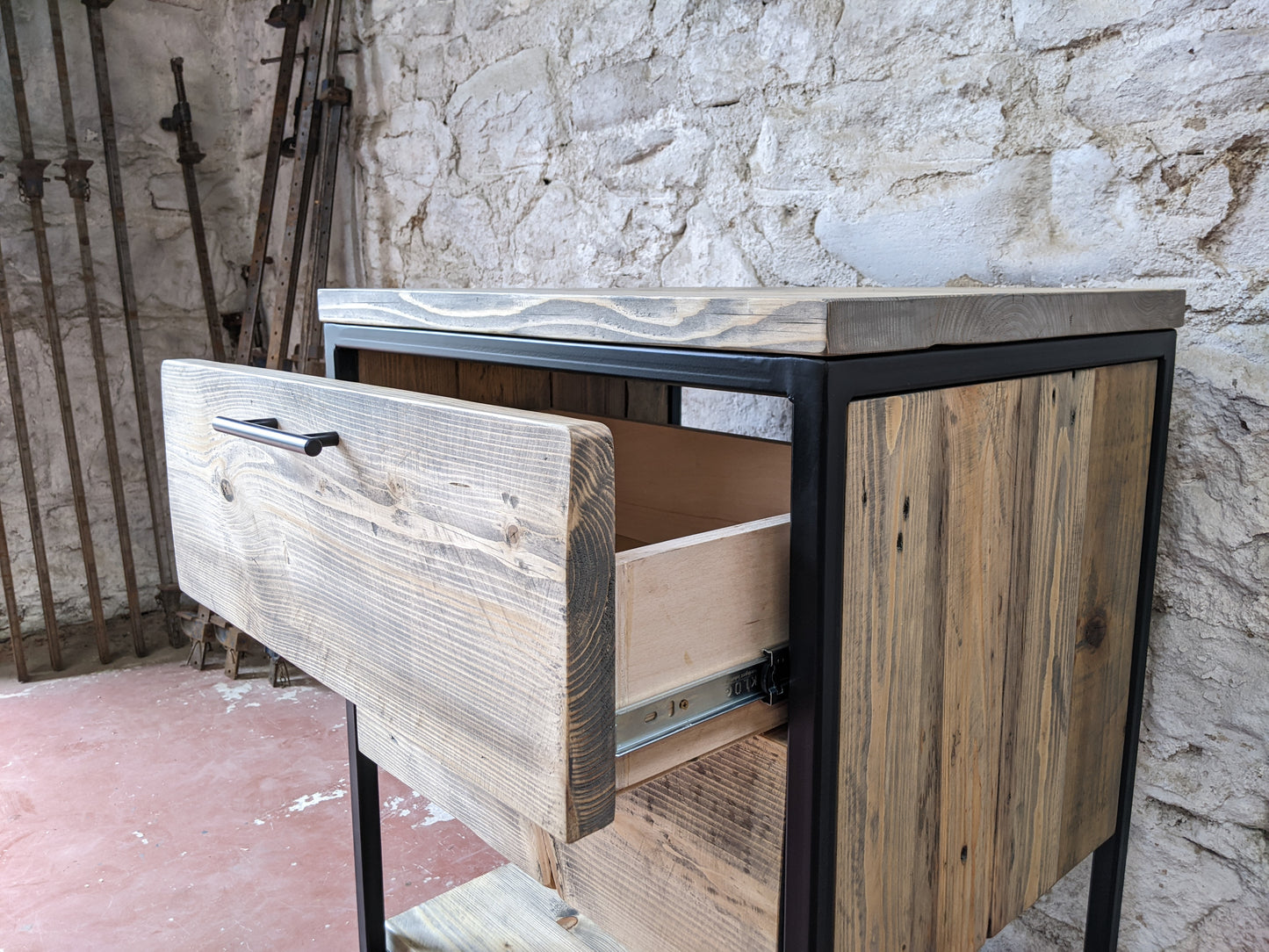 Industrial Vanity Unit with Drawers