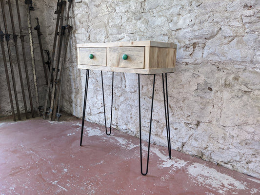 Dressing Table with Drawers & Hairpin Legs