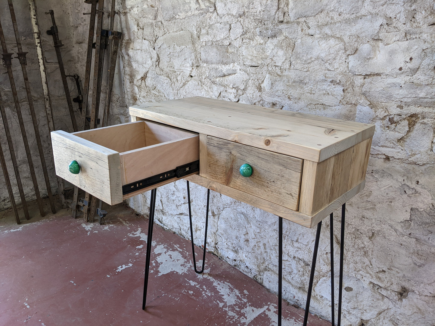 Dressing Table with Drawers & Hairpin Legs