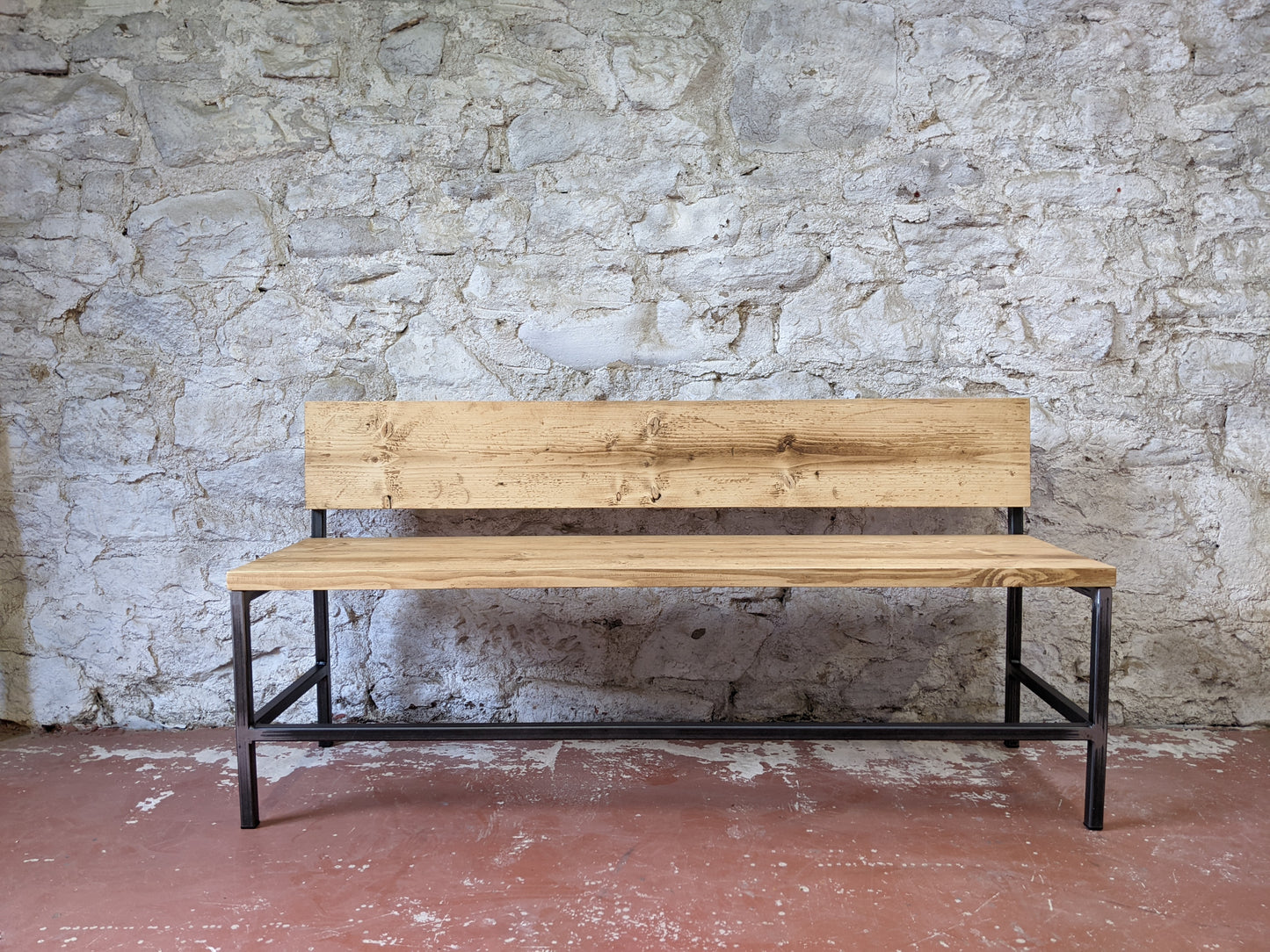 Industrial Bench with Back Rest