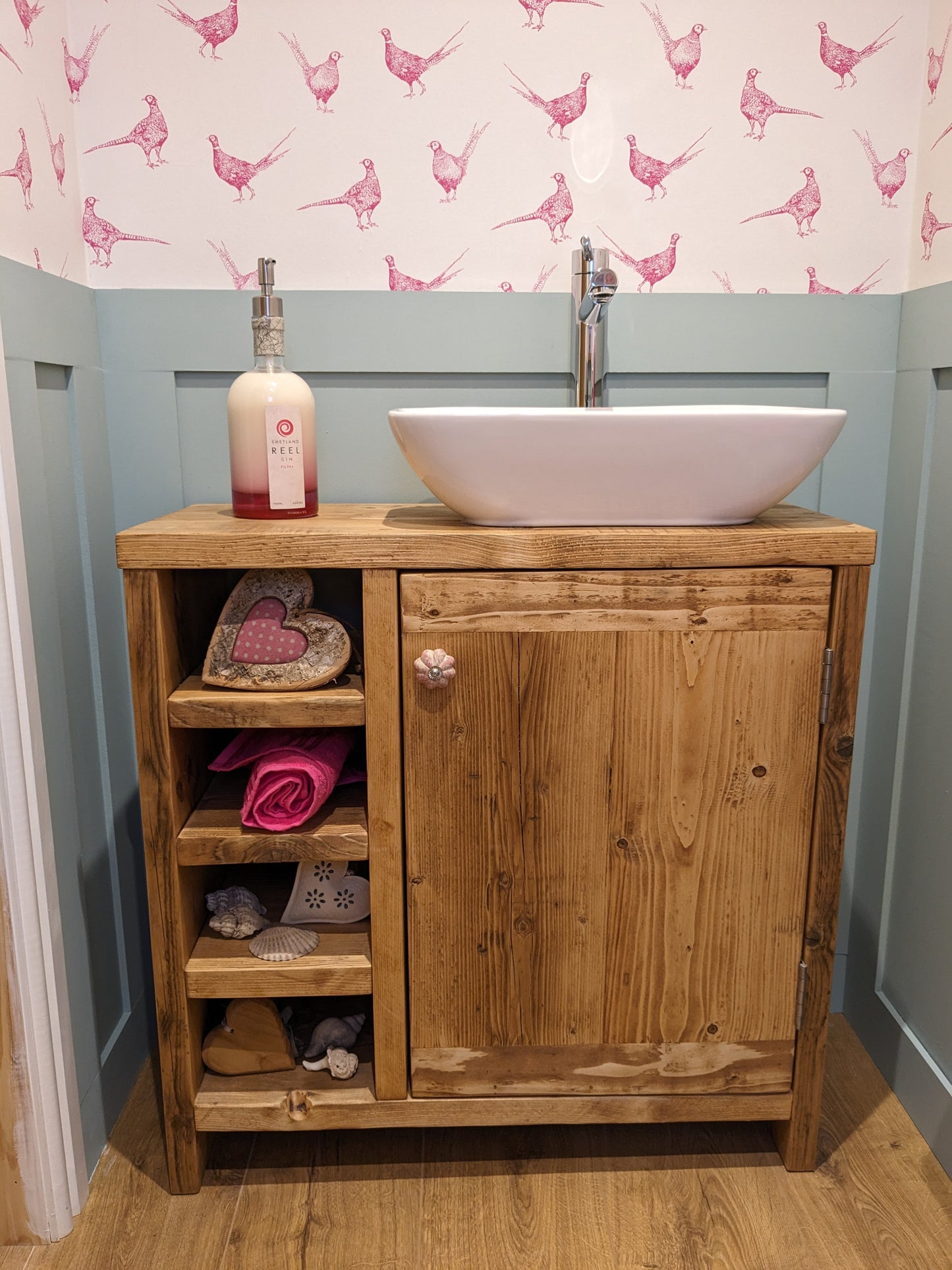 Reclaimed Wood Vanity Unit