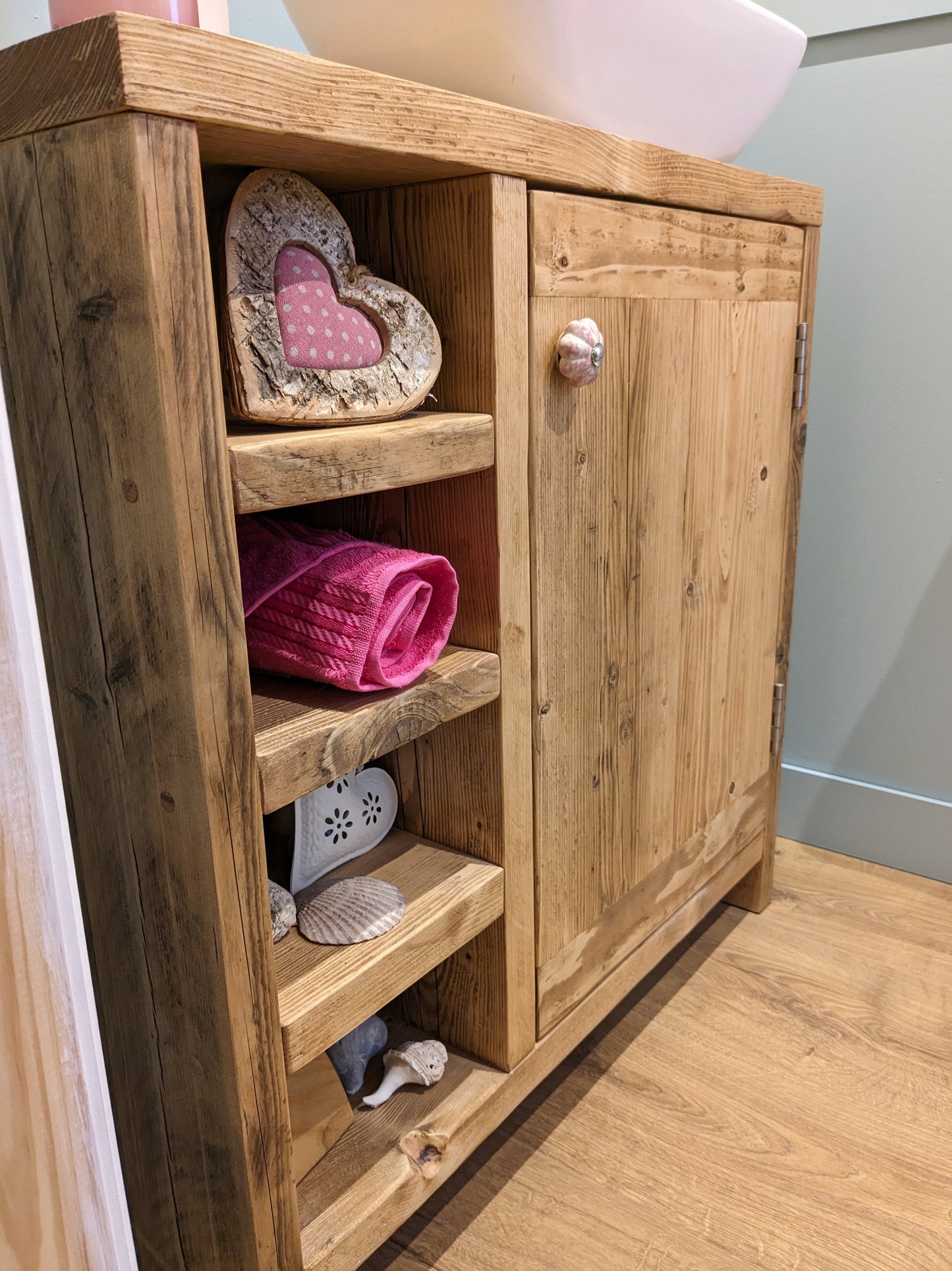 Reclaimed Wood Vanity Unit